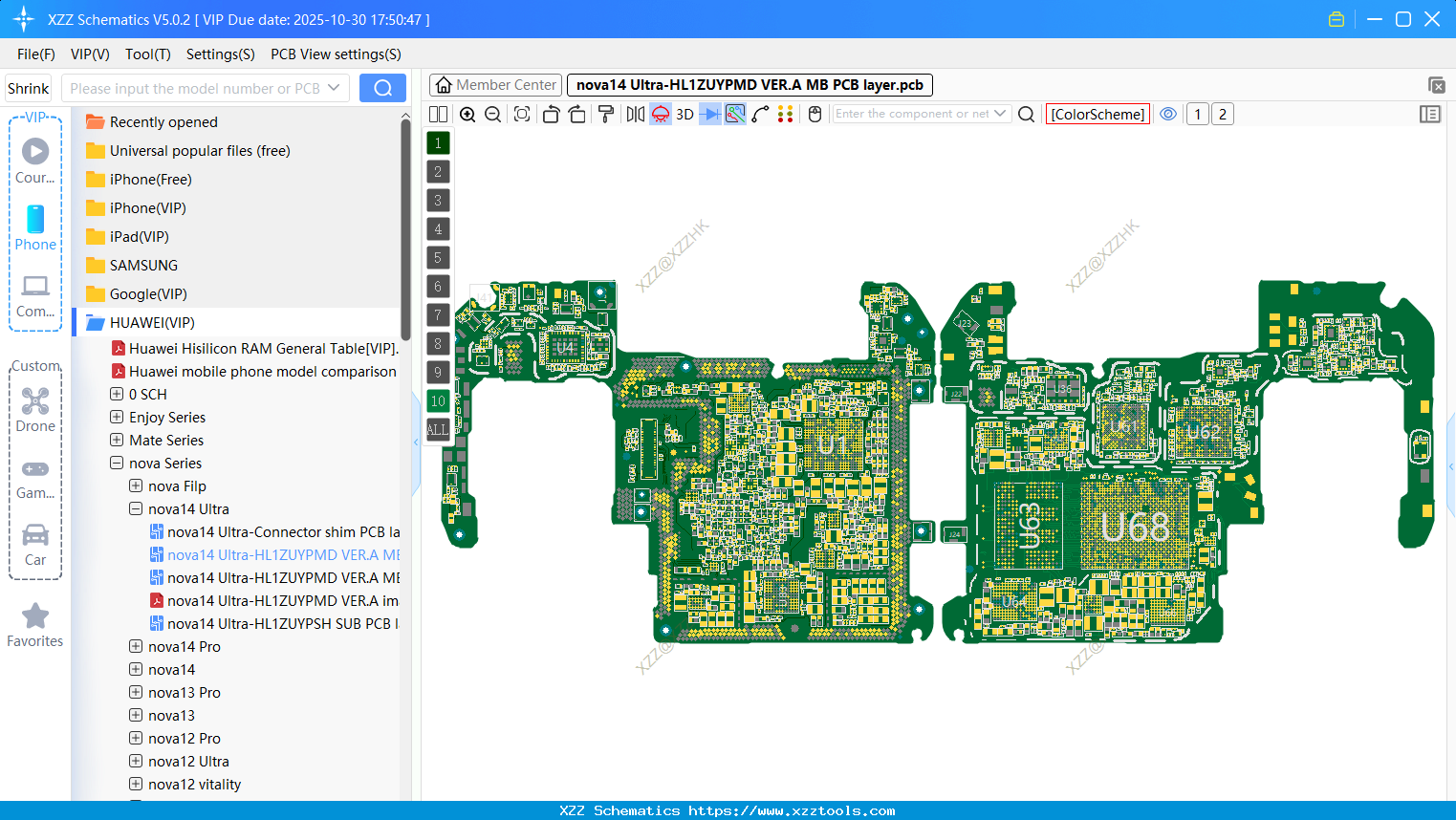 Nova14 Ultra-HL1ZUYPMD VER.A MB PCB Layer